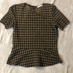 Zara plaid top